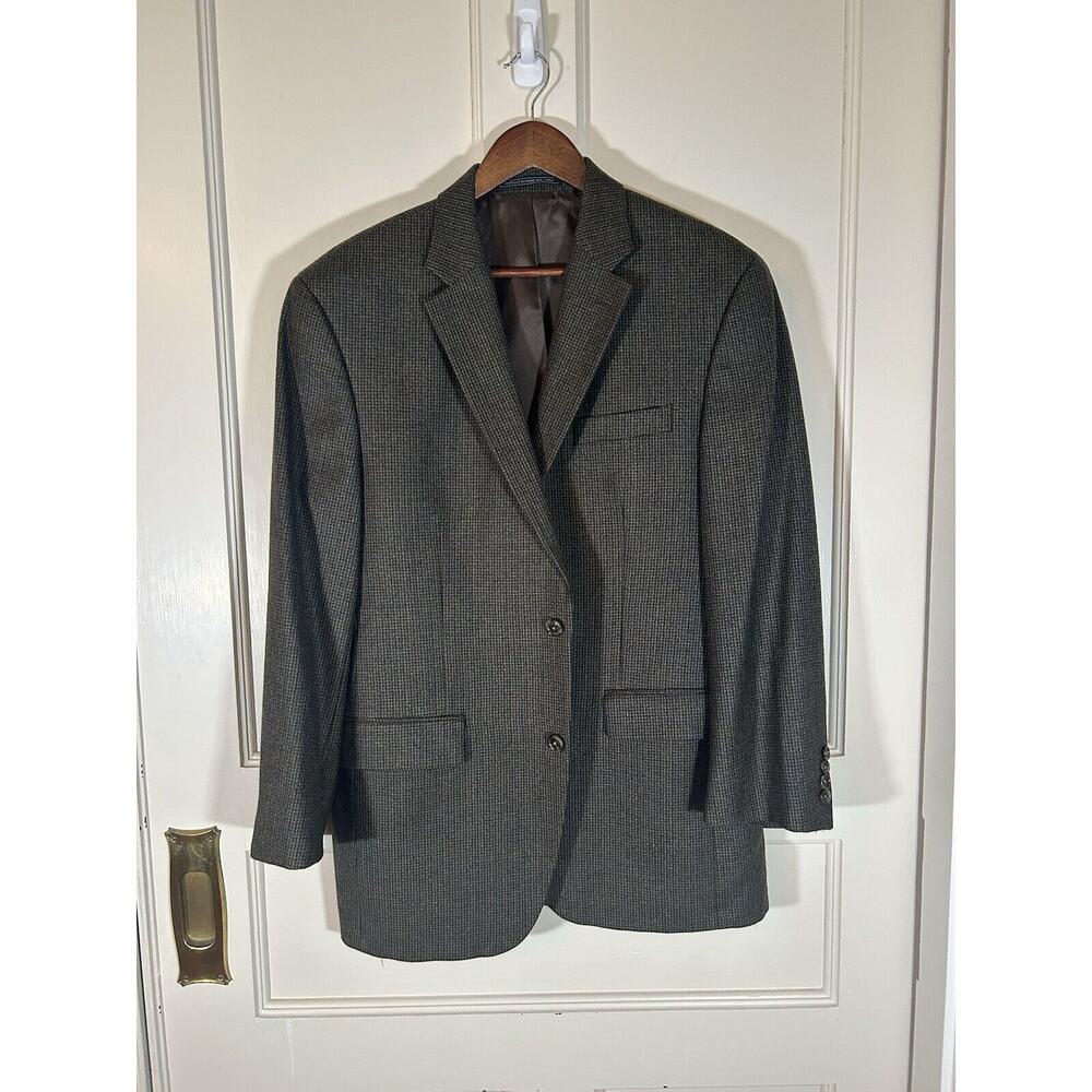 S. Cohen Prestige Lanificio di Pray Tweed Blazer Mens Size 41R Brown Classic